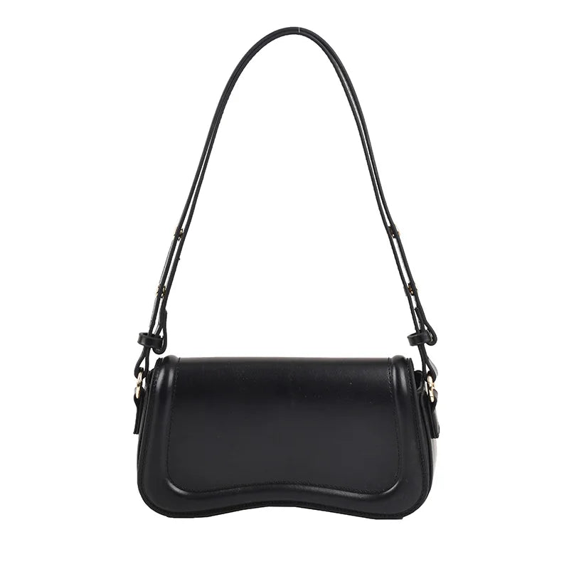 PU Leather Saddle Crossbody Bag