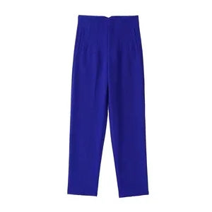 High Waist Pencil Pants - Chic Office Trousers