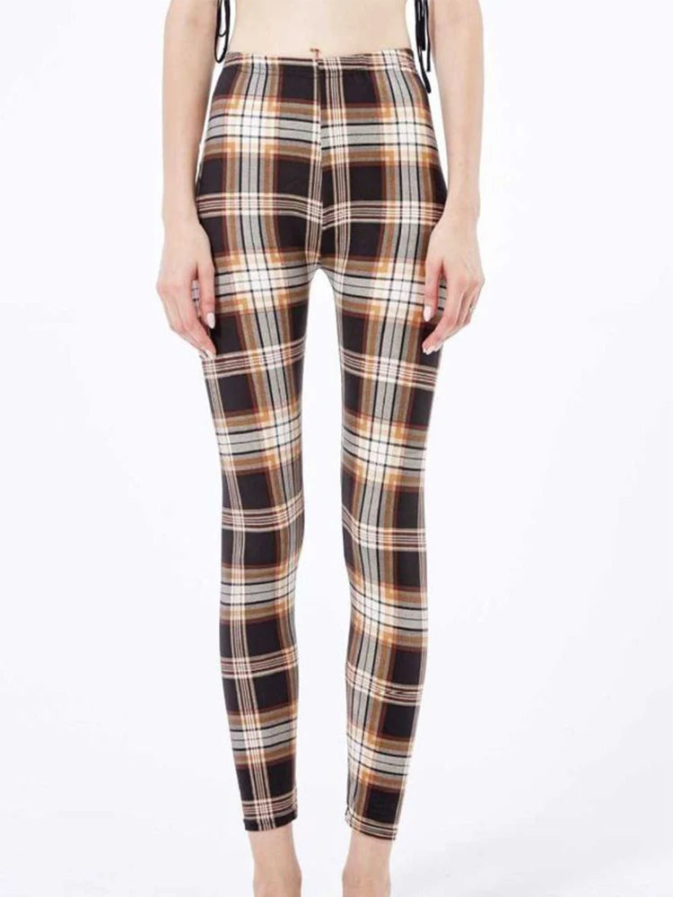 Graffiti Print Ankle Leggings
