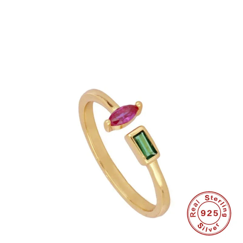 925 Sterling Silver Snake Ring - Open Adjustable Design