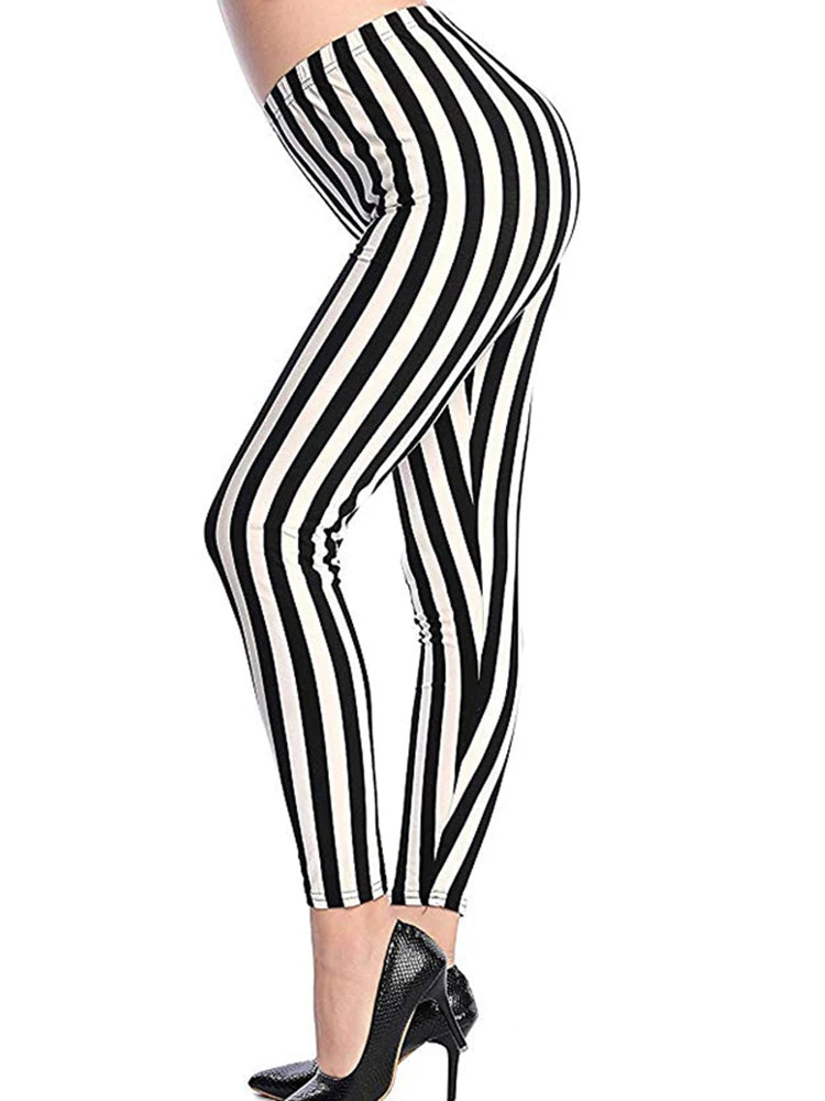 Graffiti Print Ankle Leggings