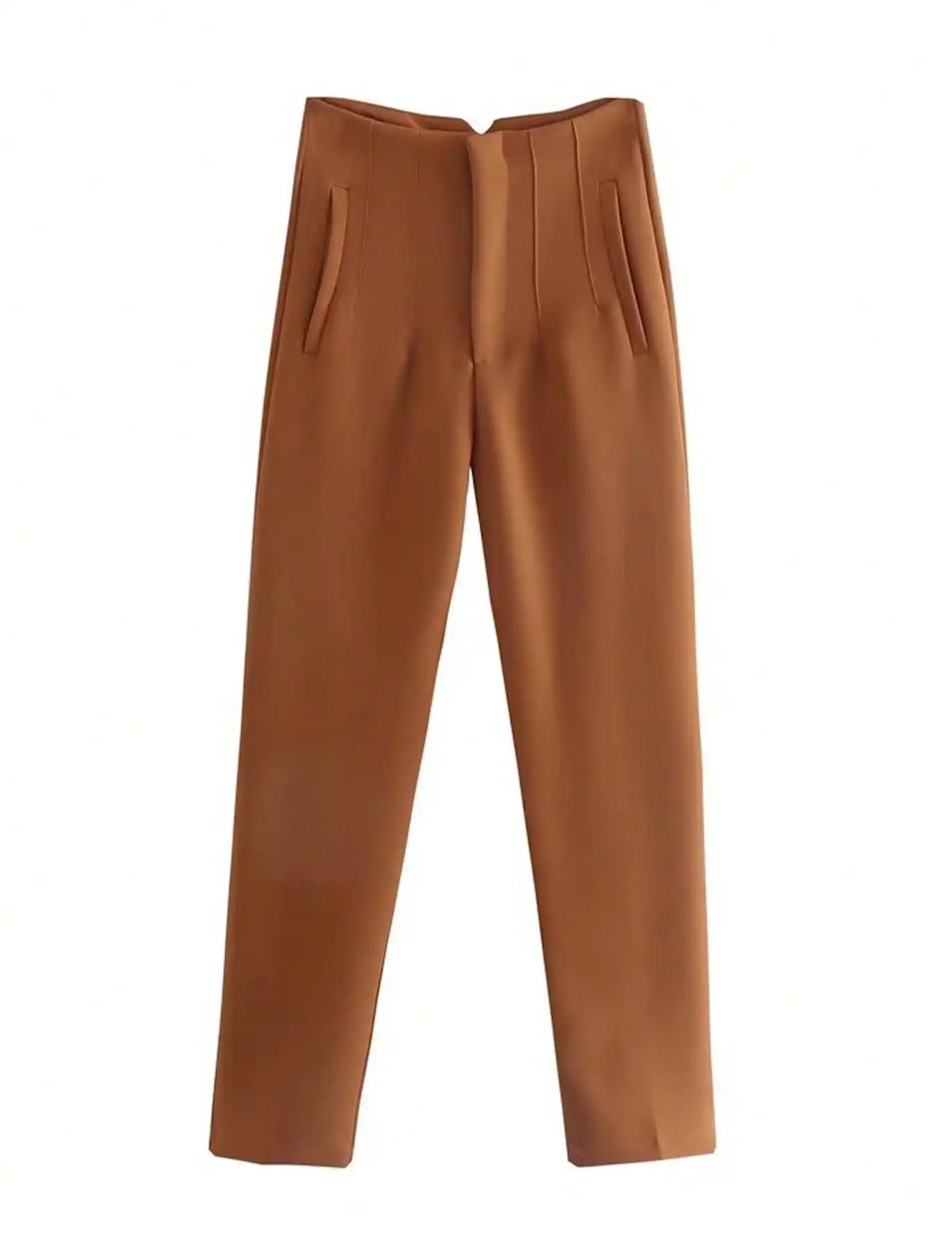 High Waist Pencil Pants - Chic Office Trousers