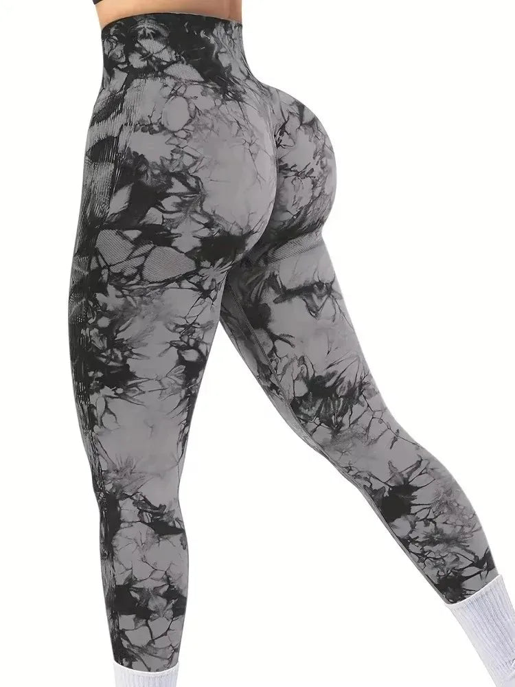 Tie-Dye Seamless Yoga Leggings