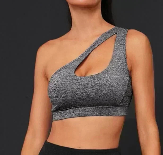 One-Shoulder Sports Bra - Yoga Ready