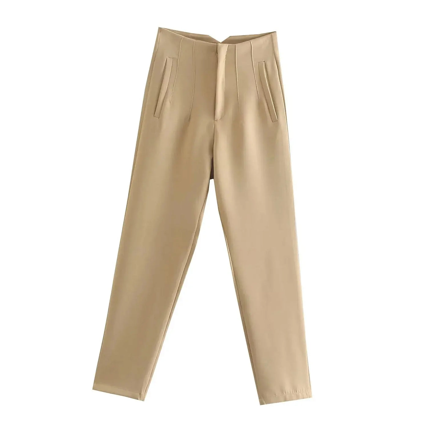 High Waist Pencil Pants - Chic Office Trousers