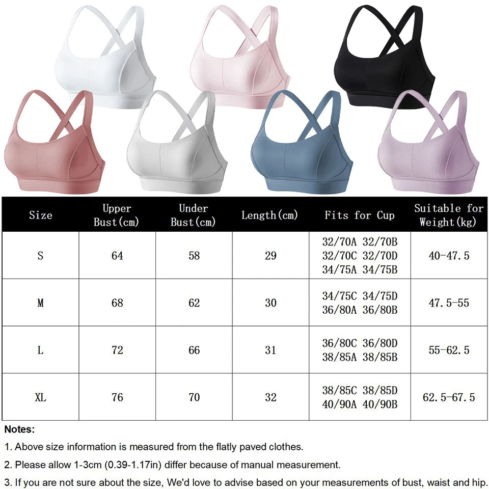 Cross-Back Sports Bra - High Impact