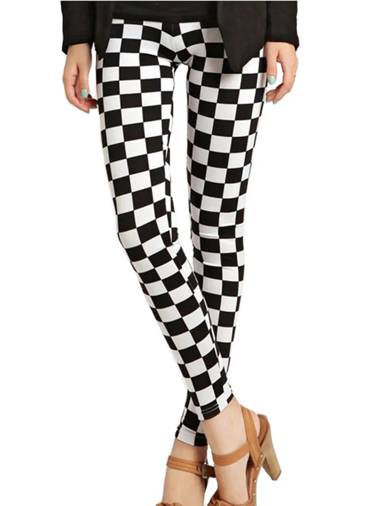Graffiti Print Ankle Leggings